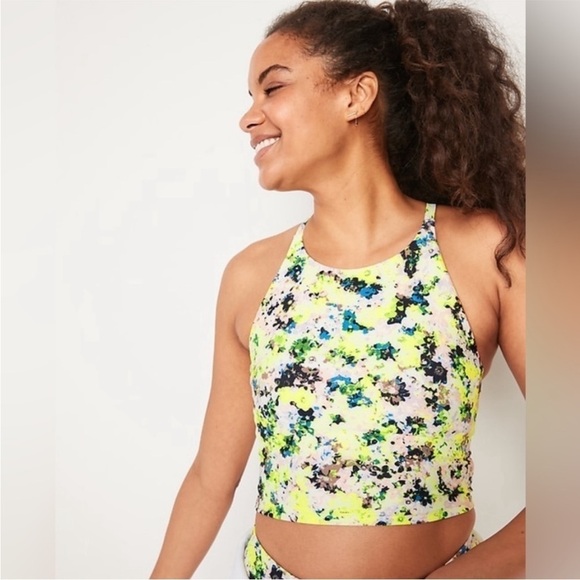 3 NWT! Old Navy Mystery Athletic Workout Tank Tops/ Sports Bras / Bodysuits - Picture 5 of 16